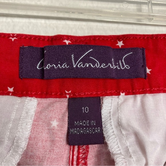 Gloria Vanderbilt Shorts - Red/White - Size 10 - Picture 3 of 6